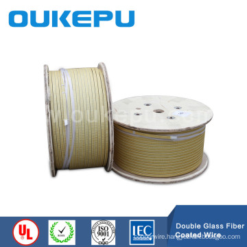 high voltage Index155 F yarn coating wire,yarn cover copper wire,yarn coverd flat wire